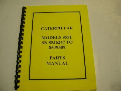Caterpillar model 955L parts manual