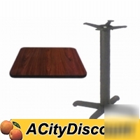New 42IN x 30IN reversible table & base tables