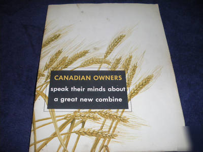 Old john deere 95 combine book and factory letter 1959
