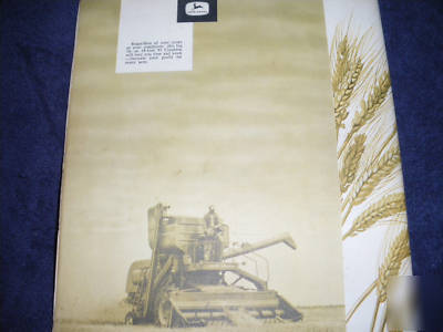 Old john deere 95 combine book and factory letter 1959