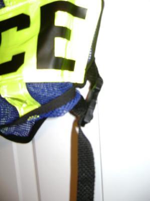 Police safety reflective vest blue softmesh adjustable 