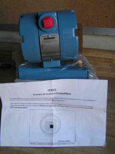 Rosemount remote cjc sensor 444TK1V1A2NA 100- 300CEL