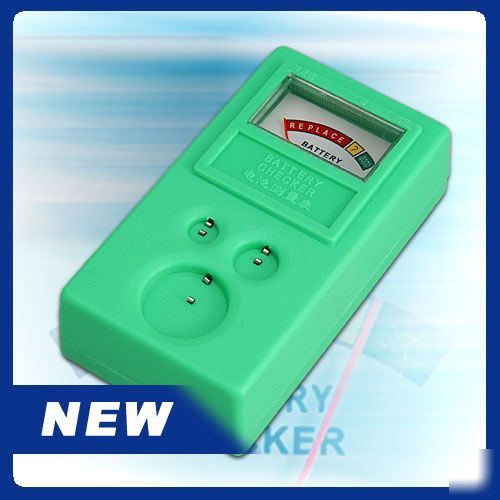 Universal button cell battery checker power indicator
