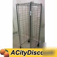 Used restaurant wire sheet / steam pan rack holds 19