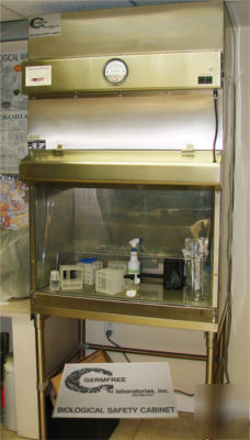 Biological safety cabinet w/hood and stand