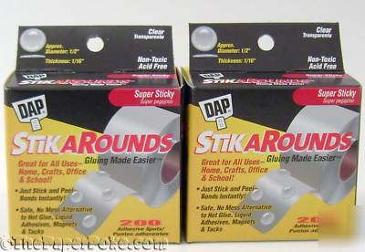 Dap stikarounds adhesive spots double pack free shippin