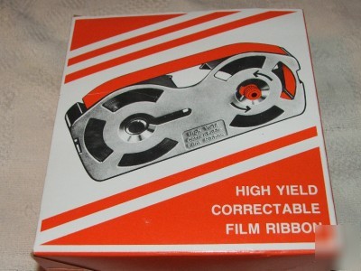 Lot of 5 high yield correctable film ribbons ibm, facit