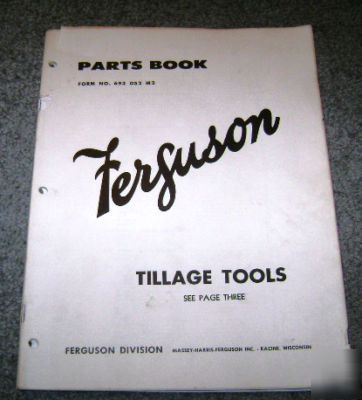 Massey ferguson tillage tools parts catalog beet cotton