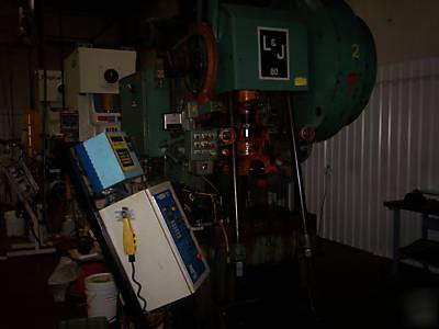 80 ton l&j punch press w/servo feed