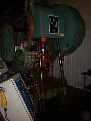 80 ton l&j punch press w/servo feed