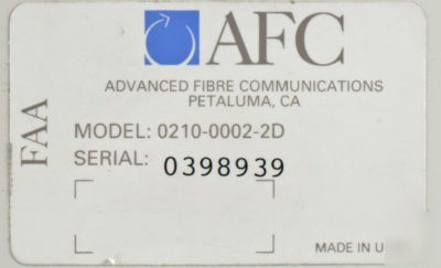 Afc hendry 16093 gmt series fuse panels 0210-0002-2D