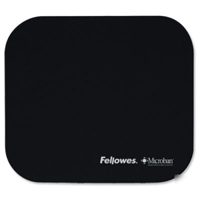 Fellowes anti-bacterial microban mouse mat black