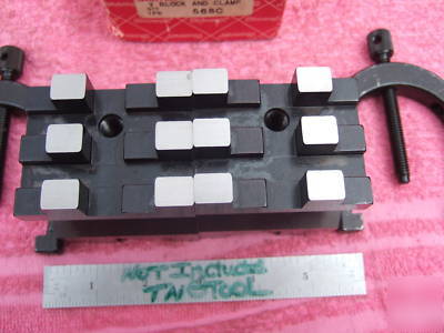 New starrett 568 v-blocks(2)w/clamps xlnt $383 when wow