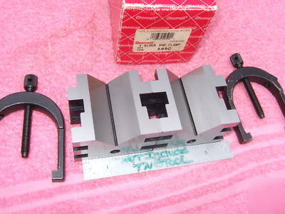 New starrett 568 v-blocks(2)w/clamps xlnt $383 when wow