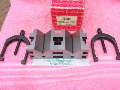 New starrett 568 v-blocks(2)w/clamps xlnt $383 when wow