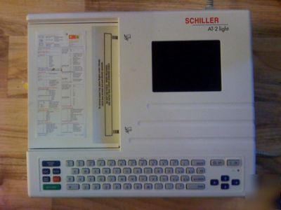 Schiller at-2 12 channel ecg unit with leads