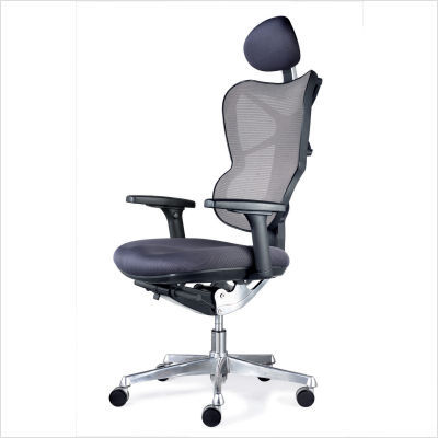 Silhouette seating spider X3 highback mesh chair gray