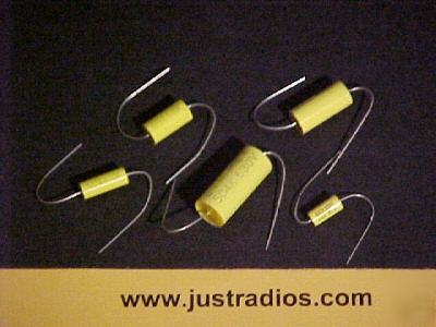 0.025UF at 630V tubular axial film capacitors : qty=26 