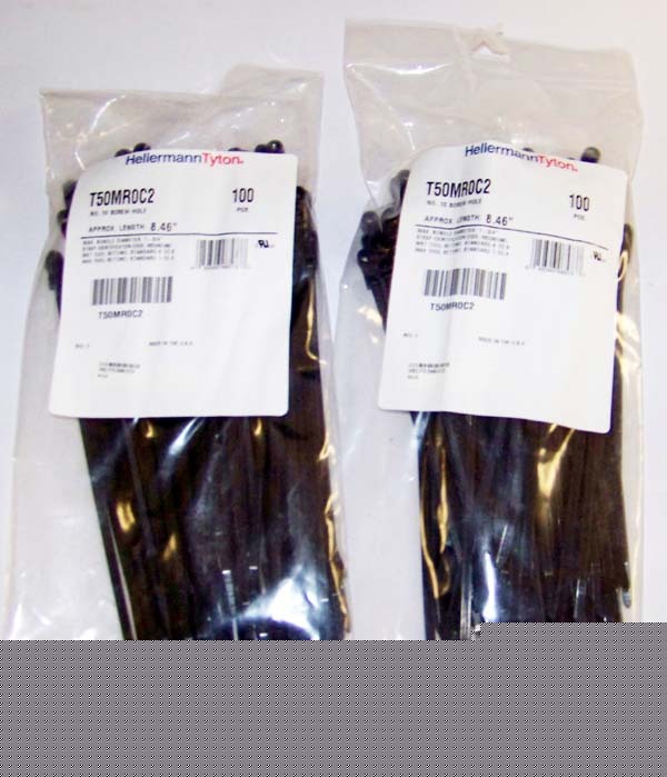 200 hellermann screw mount cable zip ties/50LB/8.4