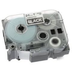 Brother TZ355 1IN labeling tape (26.2FT, white on black