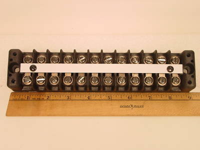 New 1 terminal block 12 position 600V 75 amps -loc c-15