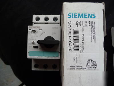 Siemens sirius mpcb 100KA 4.5-6.3A 3RV1021-1GA10