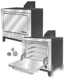 Peerless C131 single section counter gas pizza oven
