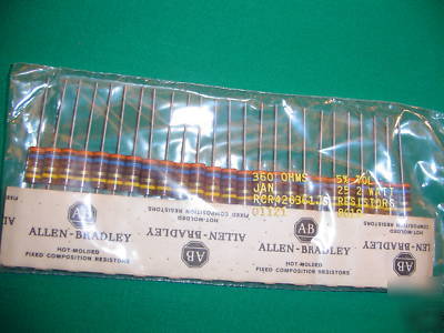 25 allen bradley 10 meg ohm 2W, 5% carbon resistors nos