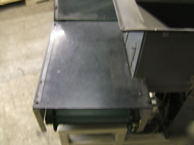 Dorner elevator conveyor - w/morfeed vibratory hopper