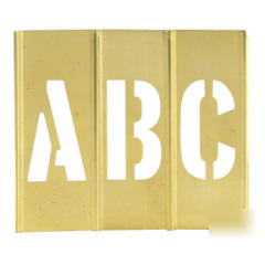 Marsh letternumber brass stencils 2