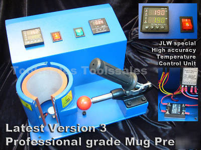 New pro version 3 mug heat press color graphic transfer