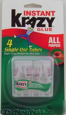 Instant krazy glue home and office single-use tubes 1PK