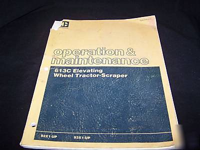 Caterpillar operation & maintenace manual 613C 92X 93X