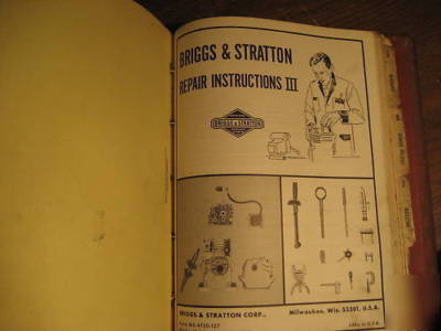 Briggs gas engine motor dealer parts book manual