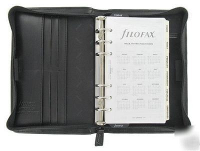 Filofax metropol personal zipped organiser black