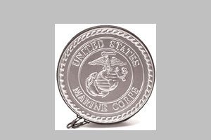 Media storage/alloy marine emblem cd/dvd case