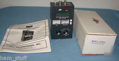 Mfj-259B hf/vhf antenna analyzer frequency counter 