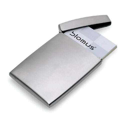 Modern stainless steel 25 business card case by blomus 
