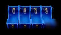 Plastic locking d-cell battery holders: 50 sets of 4