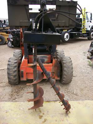 Skid steer auger attachment w/ 2 bits-good condition