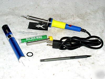 Soldering solder iron pencil kit sucker xtra tips stand