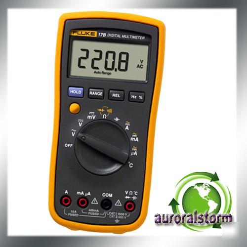Fluke 17B digital multimeter w/ temperature & frequency