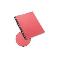 Gbc 9742428 red presentation covers leather-like grain