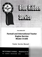 International 340 540 d-166 engine service shop manual