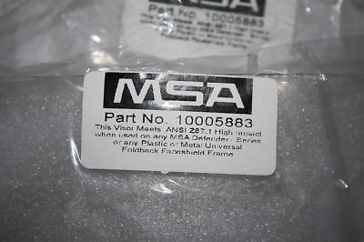 Lot of 17 msa faceshields face shield .006 thickness