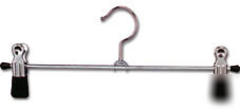 New 100 x metal clip trouser / skirt hanger 35P each