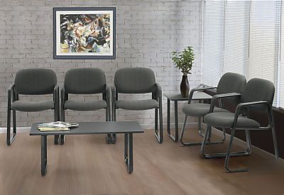 New office reception area chair set including tables 