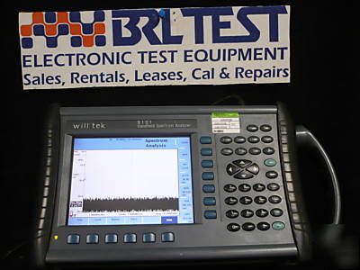 Willtek 9101 handheld spectrum analyzer,100 khz - 4 ghz