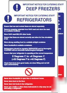 2 scoresonthedoors kitchen hygiene fridge freezer signs