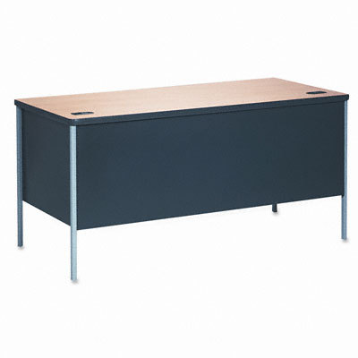 Mentor series desk natural maple/charcoal 60WX30D